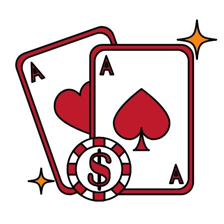 Spielkarten im Casino